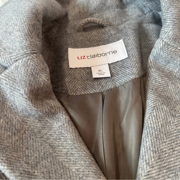 Liz Claiborne 3/4 Length Wool Pea Coat Size XL - Picture 7 of 13